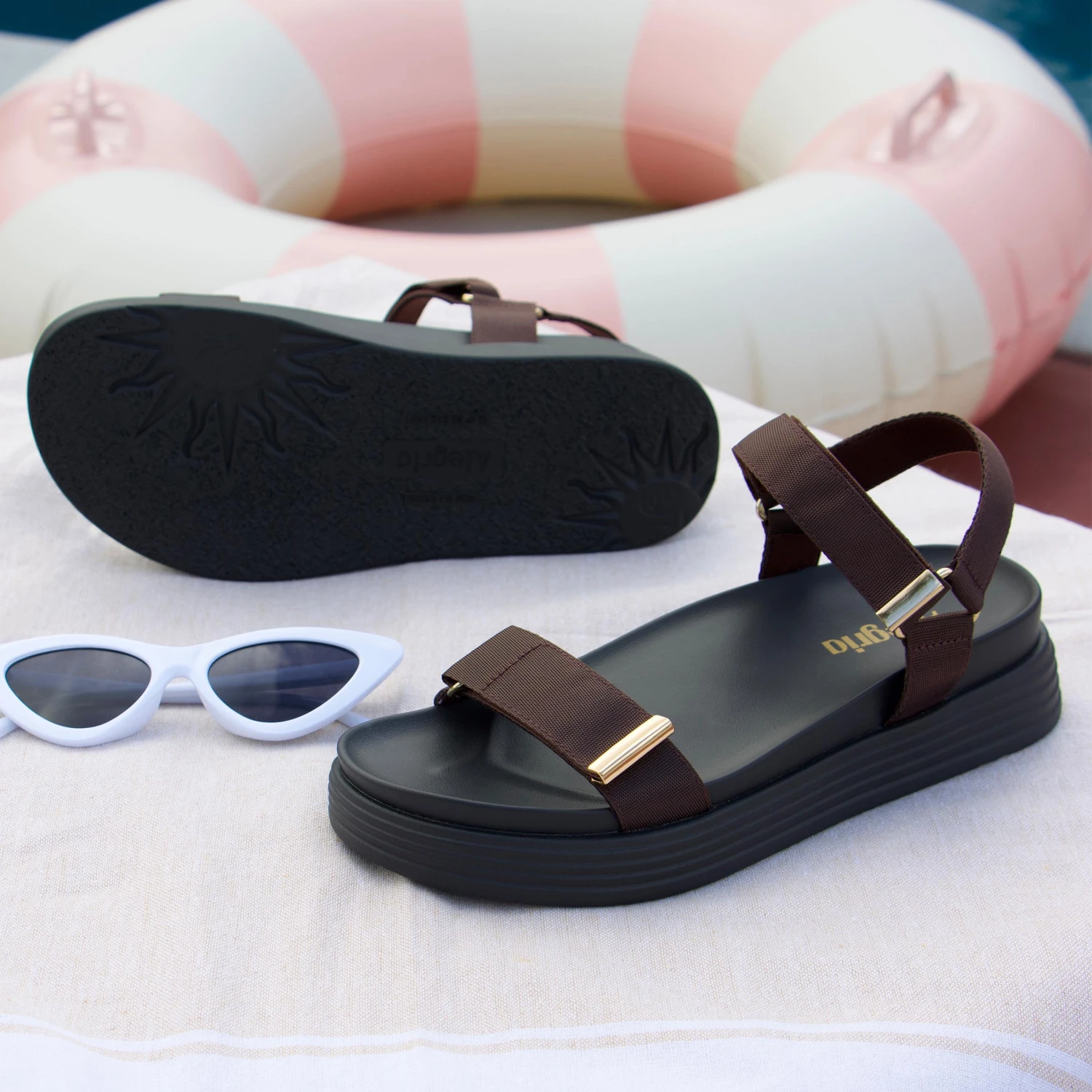 Allyson Chocolate Sandal 4 Allyson Chocolate Sandal - Image 2