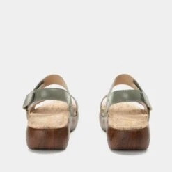 Bailee Woven Sage Sandal -Alegria Shoe Store BAI 6132 S3
