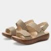 Bailee Woven Taupe Sandal -Alegria Shoe Store BAI 6163 S1