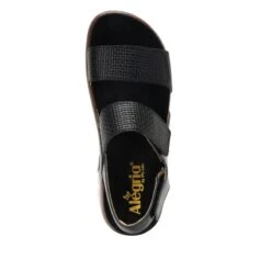Bailee Woven Noir Sandal -Alegria Shoe Store BAI 7462 S4