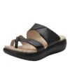 Beatrix Black Sandal -Alegria Shoe Store BEA 601 S1