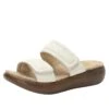 Brayah White Sandal 2 Brayah White Sandal -Alegria Shoe Store BRA 7439 S1