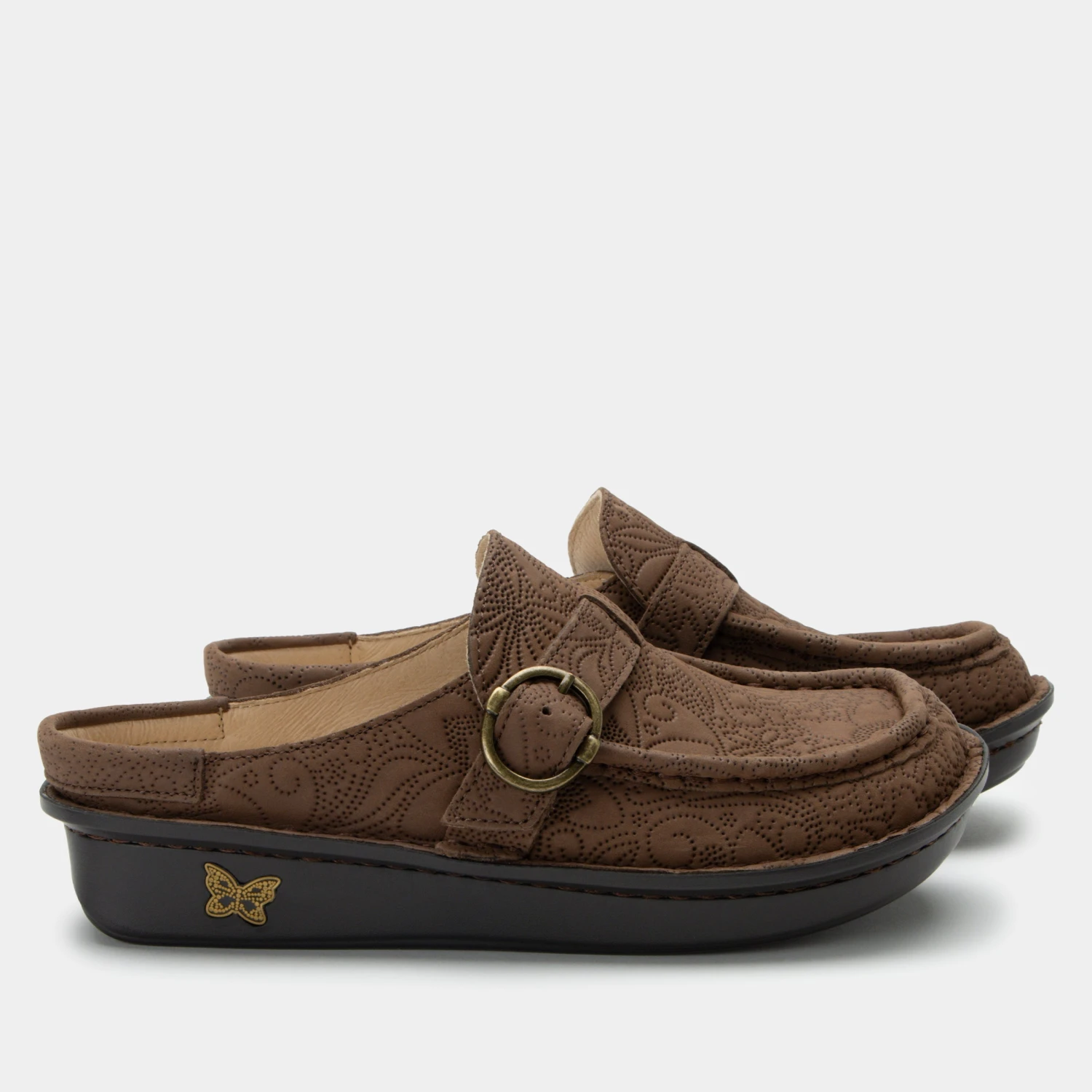 Shoes Brigid La Dee Dottie Brown Clog 5 Shoes Brigid La Dee Dottie Brown Clog - Image 3