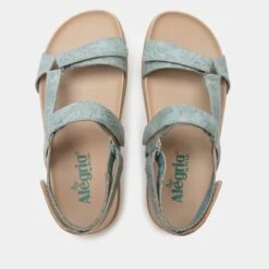 Henna Aged Denim Sandal 13 Henna Aged Denim Sandal -Alegria Shoe Store HEN 6138 S4