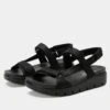 Henna They Call Me Mellow Black Sandal 1 Henna They Call Me Mellow Black Sandal -Alegria Shoe Store HEN 6142 S1