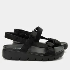 Henna They Call Me Mellow Black Sandal -Alegria Shoe Store HEN 6142 S2