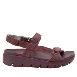 Henna Plum Sandal -Alegria Shoe Store HEN 7433 S2