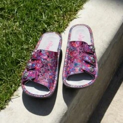 Julee Poppy Pop Sandal -Alegria Shoe Store JLE 6155X LIFESTYLE SQUARE