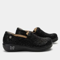 Shoes Keli Black Embossed Paisley Professional Shoe -Alegria Shoe Store KEL 431 S2 1d633e28 dfb0 4aa9 957e eea21bb36d17