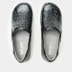 Shoes Keli Embroider Me Pewter Shoe -Alegria Shoe Store KEL 6401 S4 dfd332de 05ca 4b8e 812d d23eab4b1bdf
