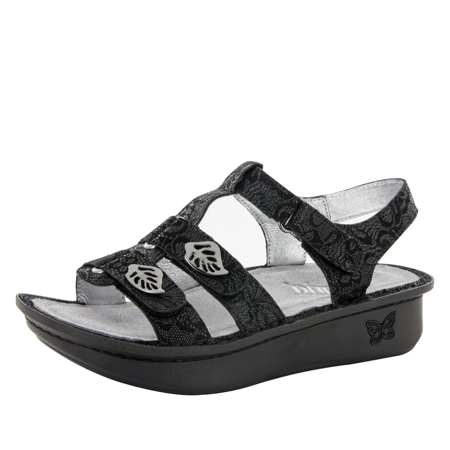 Kleo Black Leaf Sandal 3 Kleo Black Leaf Sandal
