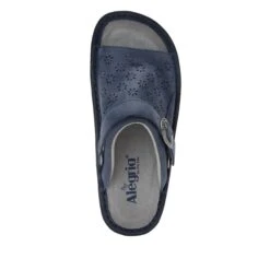 Klover Oiled Navy Sandal 12 Klover Oiled Navy Sandal -Alegria Shoe Store KLO 7402 S4