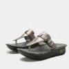 Kennedi Twinkle Pewter Sandal 1 Kennedi Twinkle Pewter Sandal -Alegria Shoe Store KNN 6101 S1