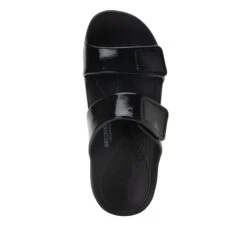 Orbyt Black Gloss Sandal -Alegria Shoe Store ORB 7441 S4