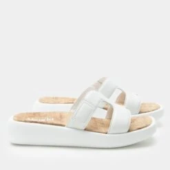 Portia All White Sandal 9 Portia All White Sandal -Alegria Shoe Store PTA 6441 S2