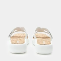 Portia All White Sandal 10 Portia All White Sandal -Alegria Shoe Store PTA 6441 S3