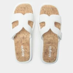 Portia All White Sandal 11 Portia All White Sandal -Alegria Shoe Store PTA 6441 S4