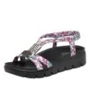 Roz Lovely Fuchsia Sandal 2 Roz Lovely Fuchsia Sandal -Alegria Shoe Store ROZ 7553 S1