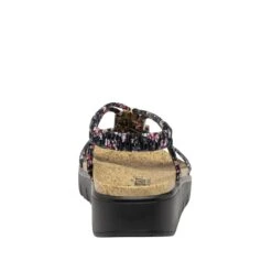 Roz Charm Black Sandal -Alegria Shoe Store ROZ 7554 S3