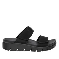 Rubie Black Softie Sandal -Alegria Shoe Store RUB 601 S2