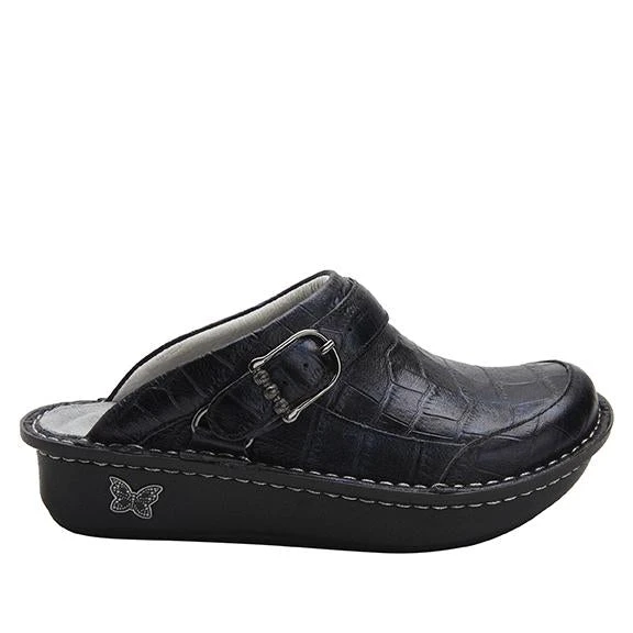 Seville Croco Noche Clog 5 Seville Croco Noche Clog - Image 3