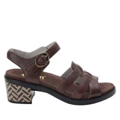 Tasia Mocha Sandal 10 Tasia Mocha Sandal -Alegria Shoe Store TAS 602 S2
