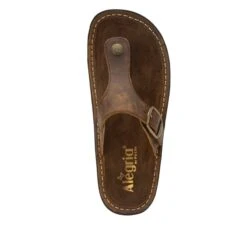Vella Oiled Brown Sandal 12 Vella Oiled Brown Sandal -Alegria Shoe Store VEL 7412 S4
