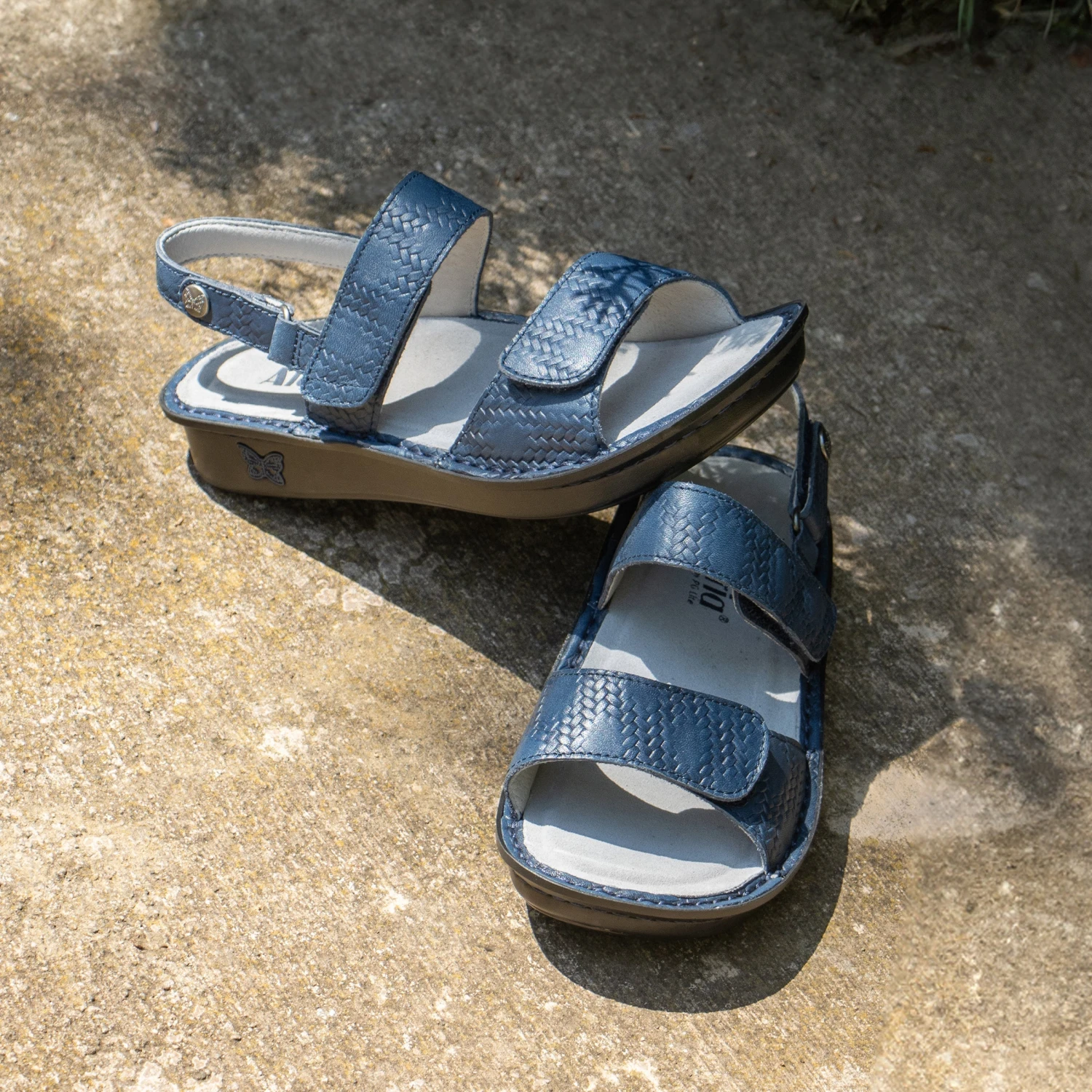 Verona Basketry Navy Sandal 4 Verona Basketry Navy Sandal - Image 2