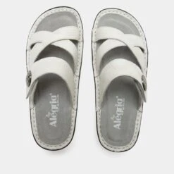 Victoriah Basketry White Sandal 11 Victoriah Basketry White Sandal -Alegria Shoe Store VIC 6113 S4