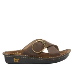 Vanya Oiled Brown Sandal -Alegria Shoe Store VYA 7412 S2
